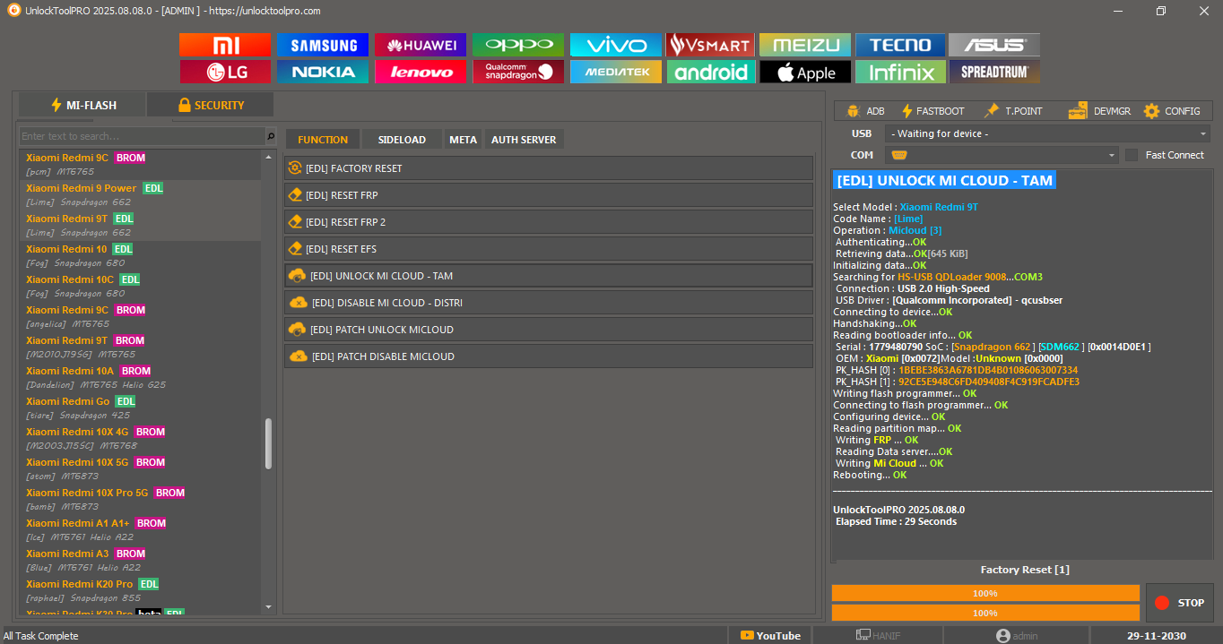 Unlock Tool Pro Interface